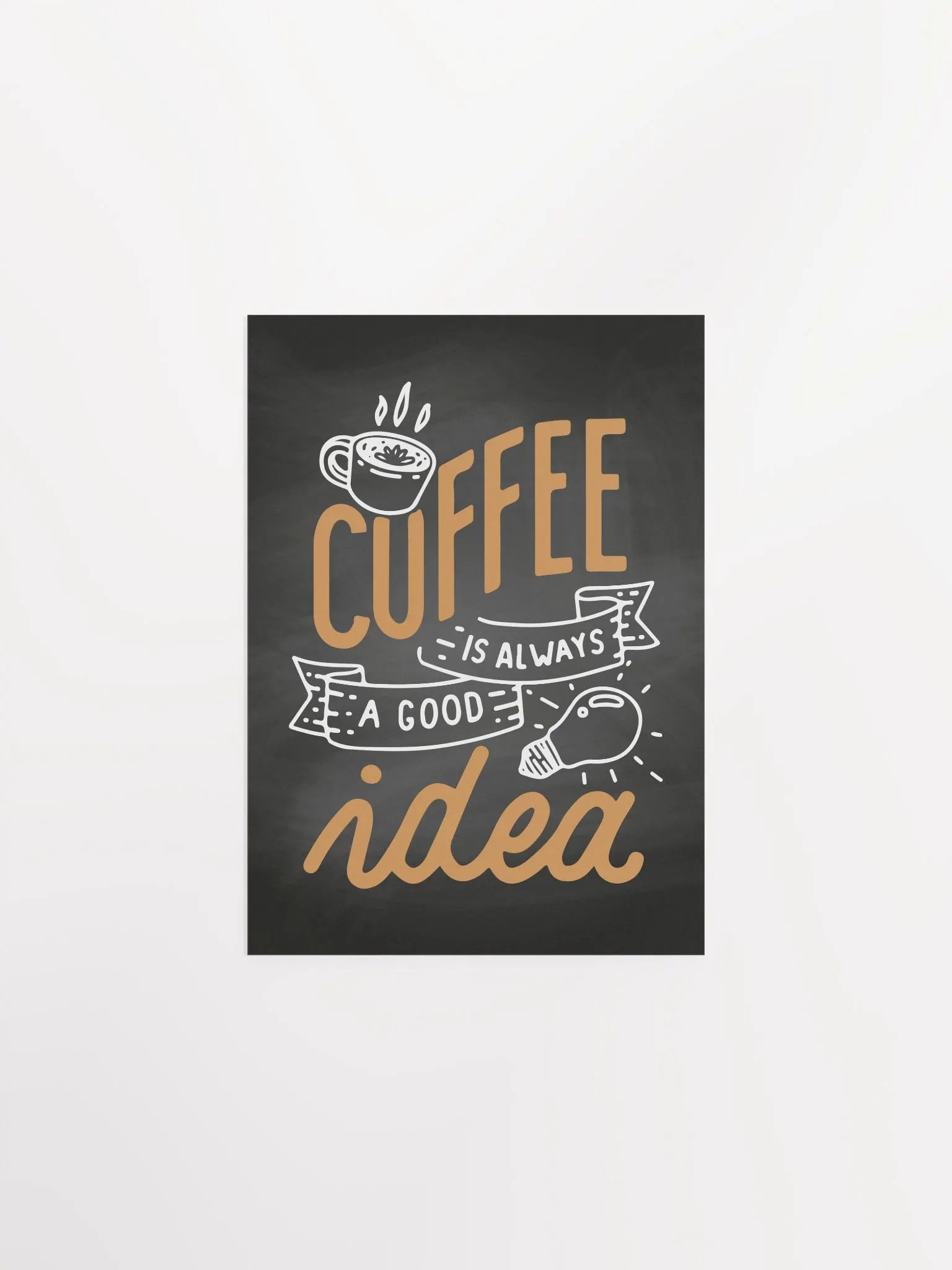 Coffee is always a good idea — Coffee Lettering Poster Print, Good Morning Coffee Poster, Coffee Lover Gift, Coffee Station Wall Art —Trendy Kitchen Wall Art,Kitchen Decor product image (6)