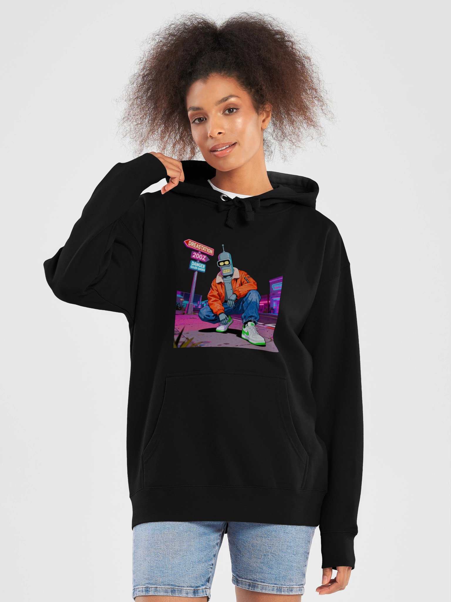 Retro Cyberpunk Robot Hoodie product image (19)