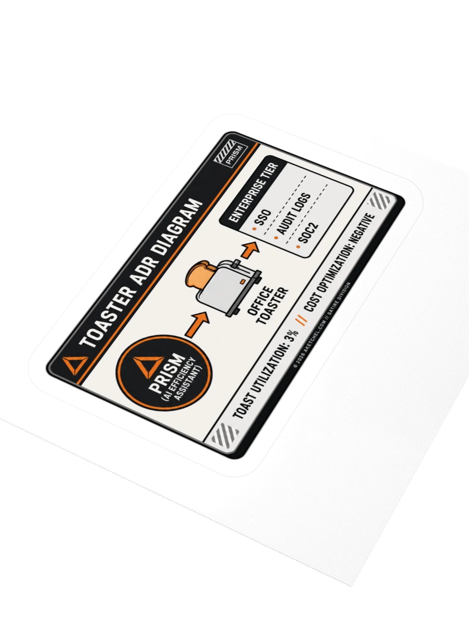 The Toaster on Enterprise Tier Sticker product image (3)