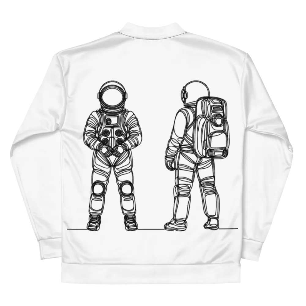 Galactic Explorer LIne Art All-Over Bomber Jacket product image (6)