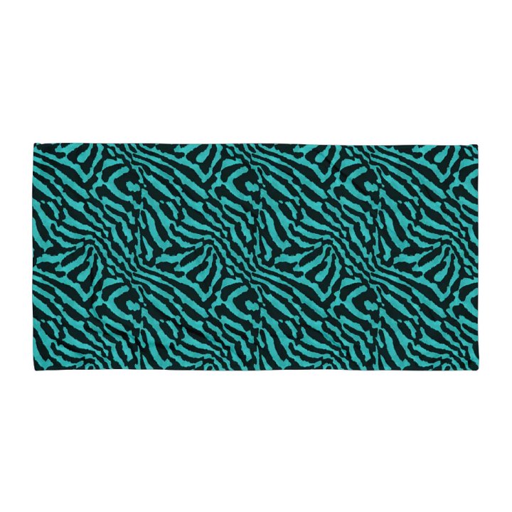 Teal Zebra Towel product image (1)