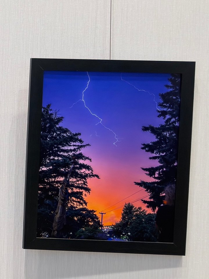 "Shocking State Fair Sunset" Framed Print product image (1)