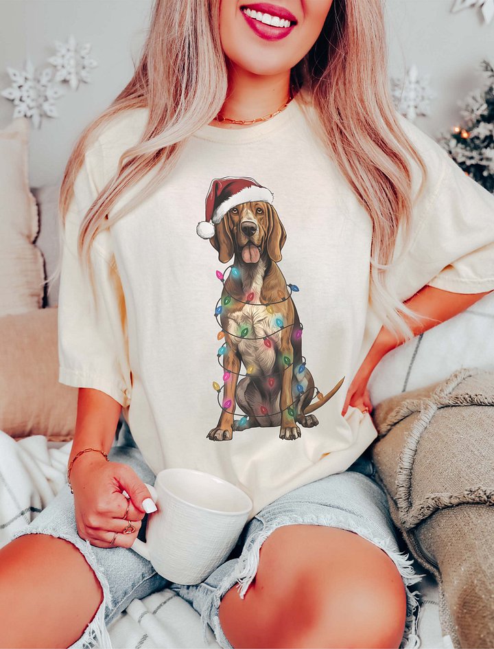Funny American English Coonhound Christmas T-Shirt product image (16)