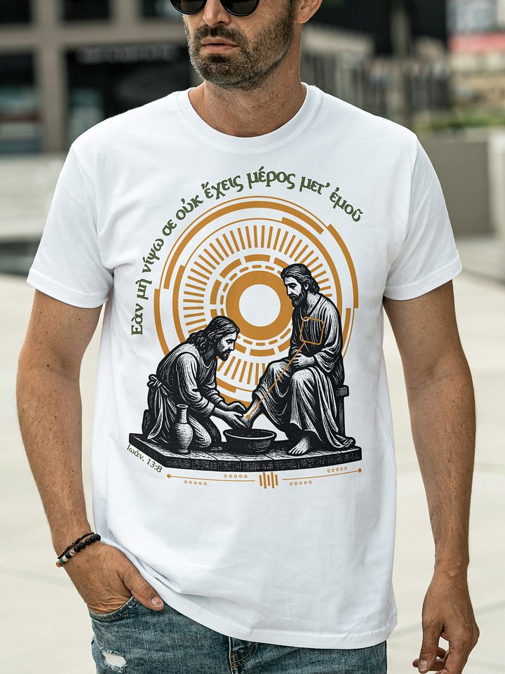 Ιωάννης 13:8 Ιερός Νιπτήρας / The Washing of Feet T-Shirt product image (2)