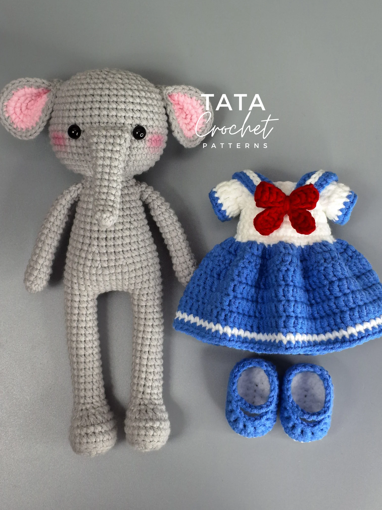 Elly the Kind Elephant – Amigurumi Crochet Pattern | Digital Download PDF product image (6)