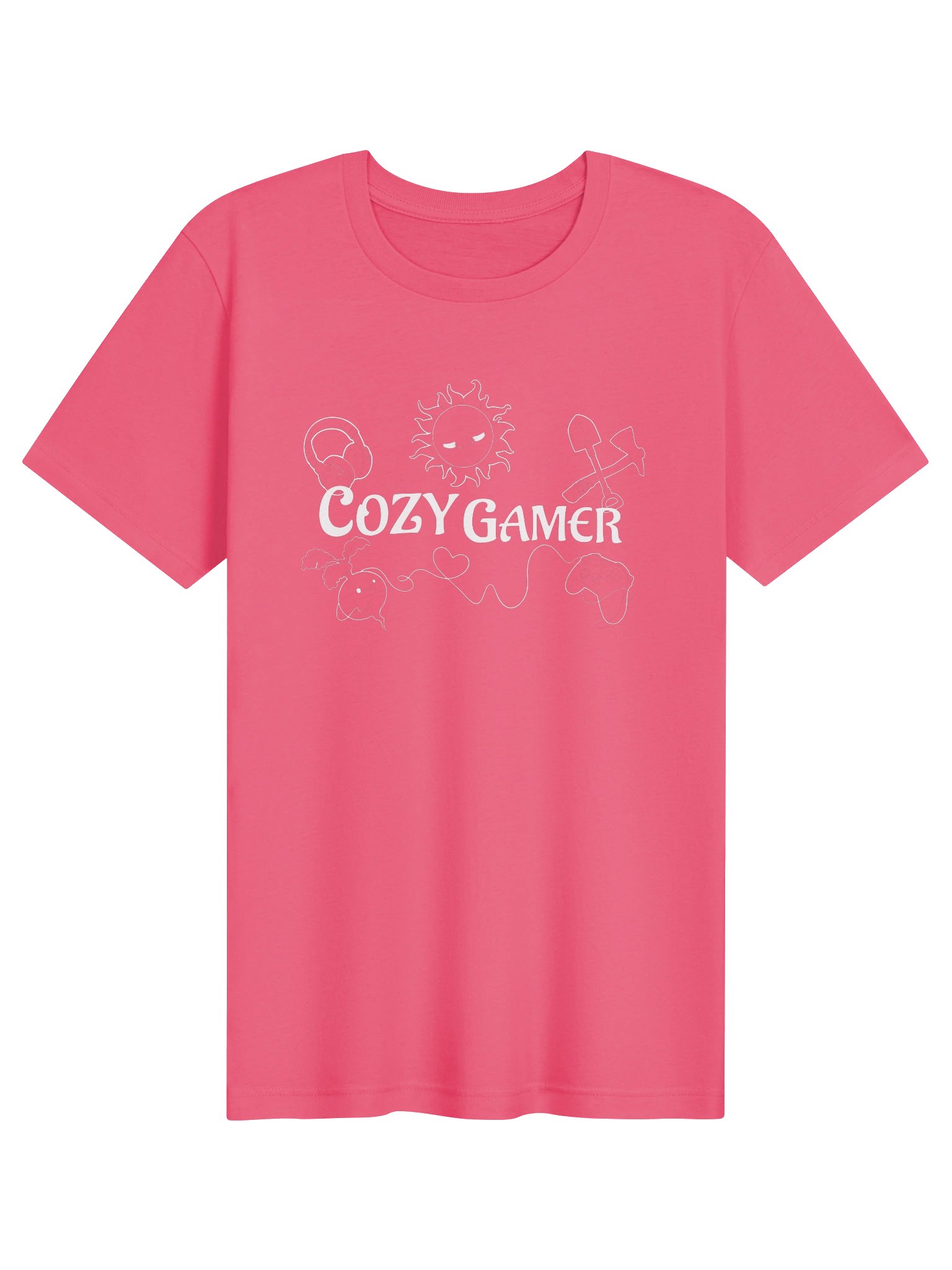 Cozy Gamer Summer Tee [White Font] product image (31)