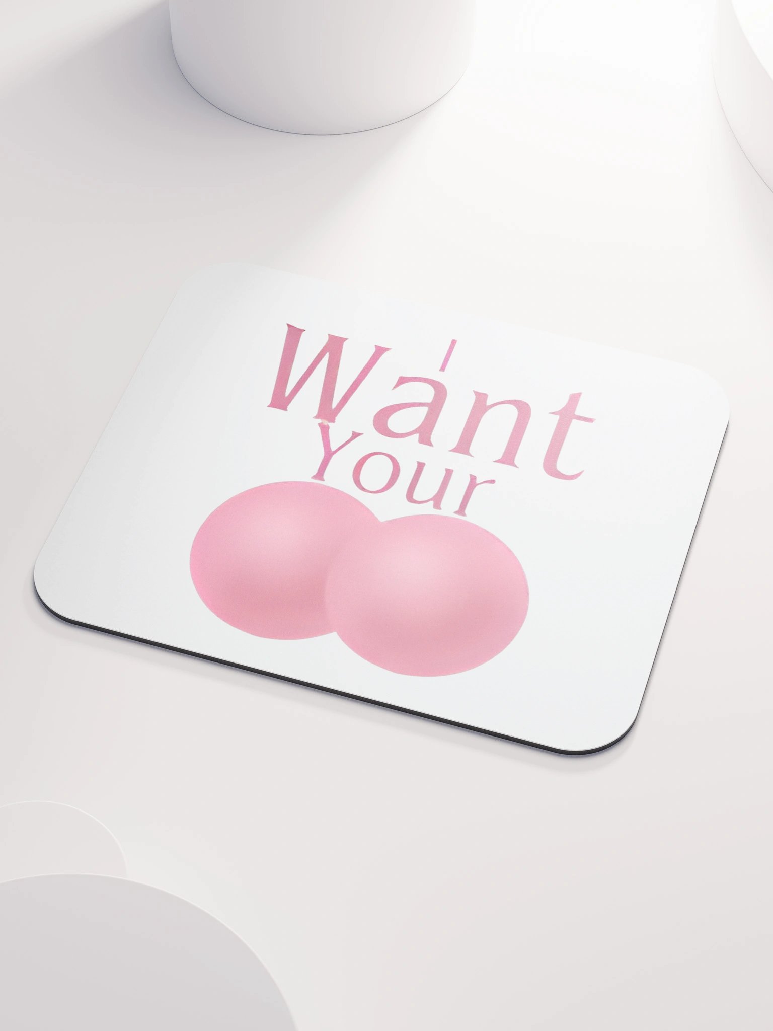 Whimsical Pink Mouse Pad product image (3)