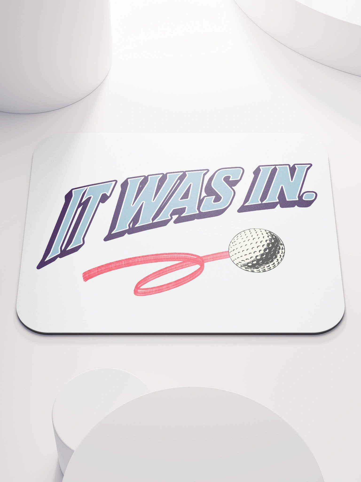 It Was In Golfing Motion Graphic Mouse Pad product image (1)