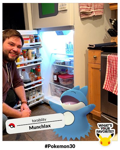 Out of the 1025 known species of Pokémon, Munchlax is most definitely my favorite!

Caught my little guy rooting through the ...