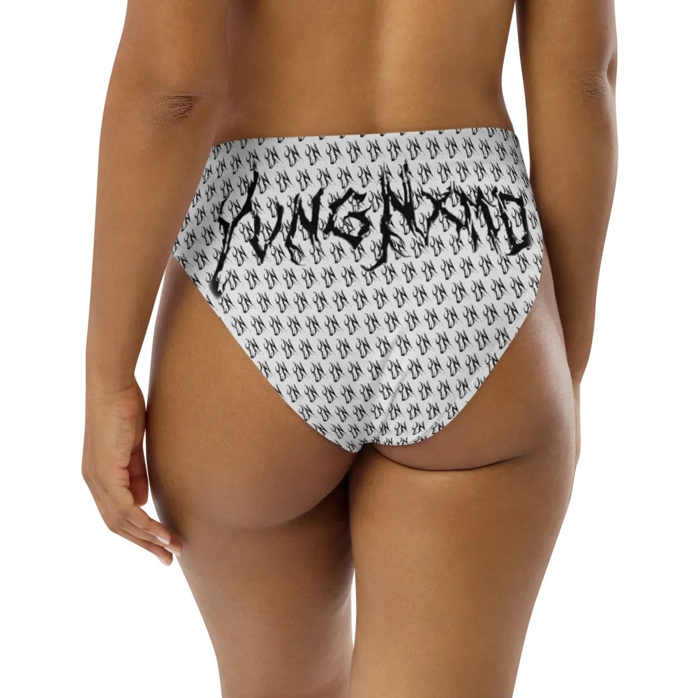 YN Checker Print High Waisted Bikini Bottom product image (7)