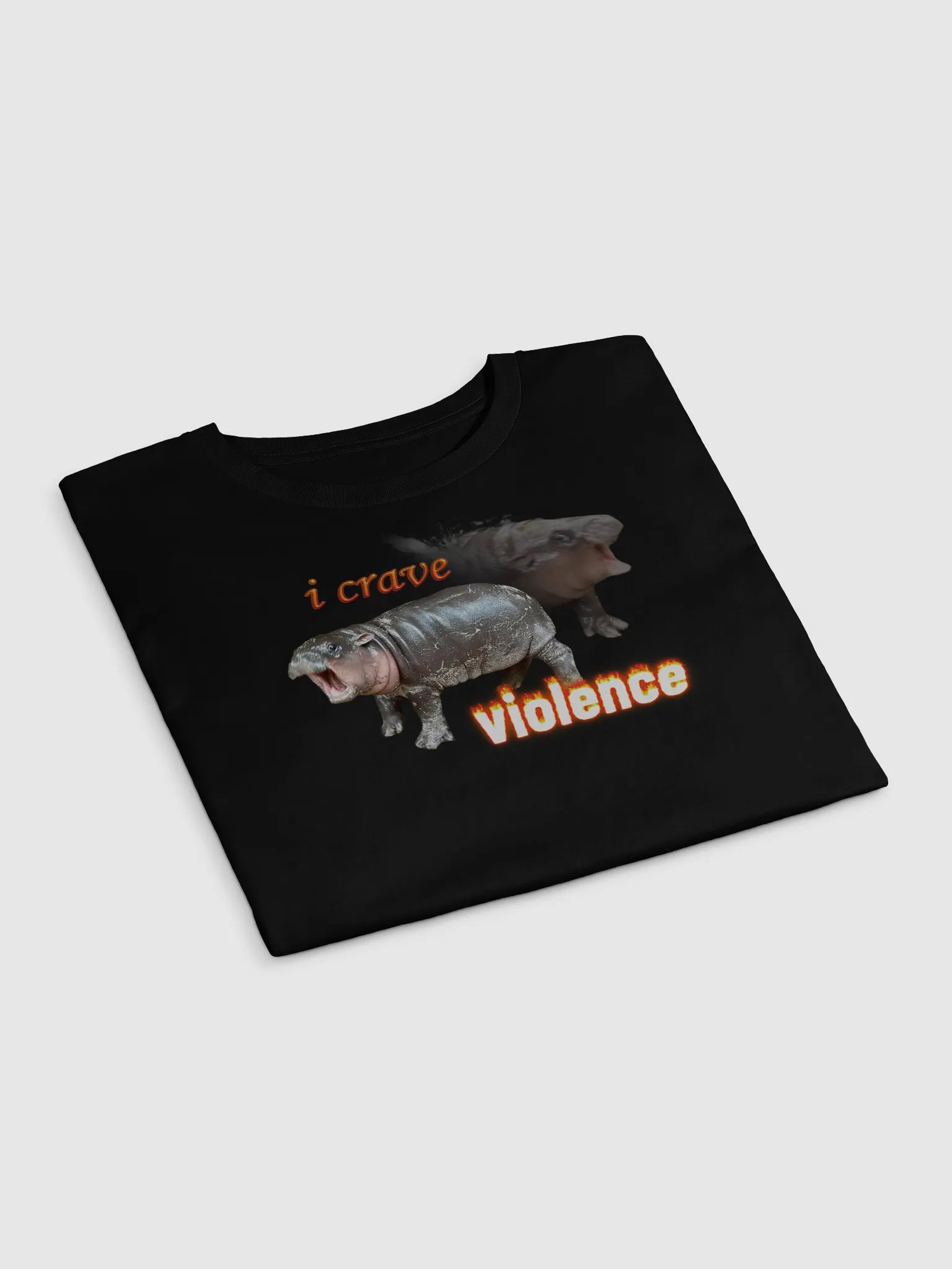 Moo Deng I Crave Violence Crop Top product image (3)