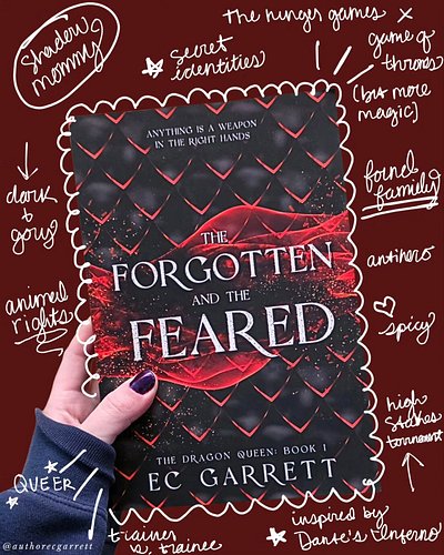 The Hunger Games (for adults) meets Game of Thrones in THE FORGOTTEN AND THE FEARED, the first in my grimdark romantasy serie...