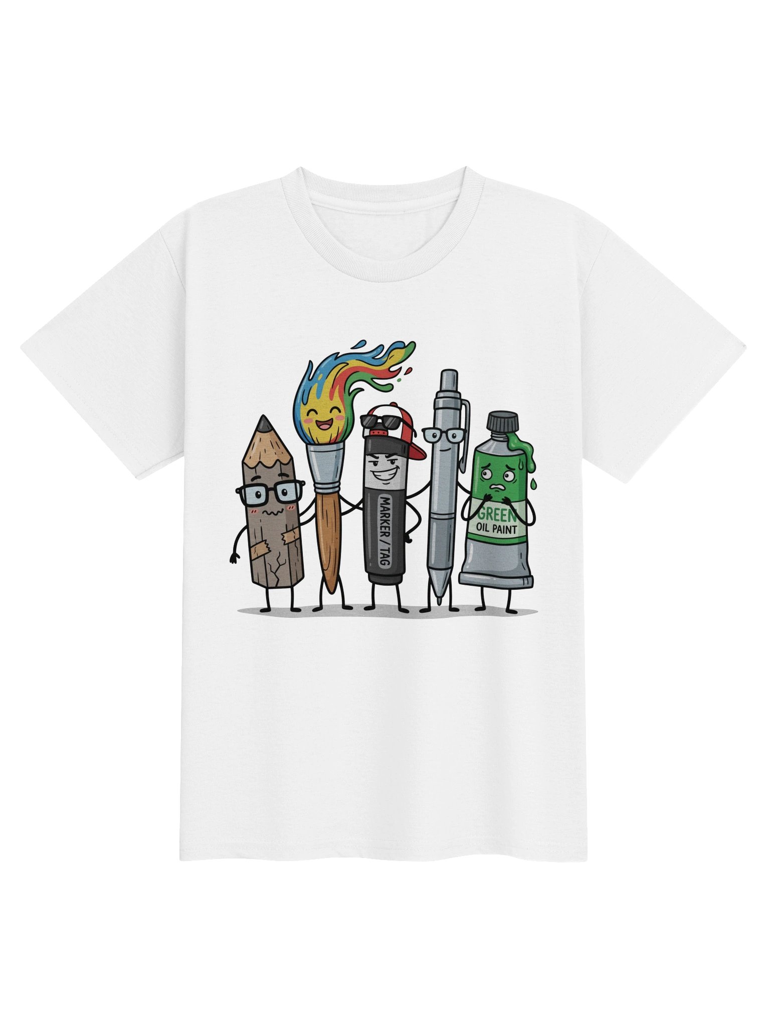 Funny Art Supply Squad Tee 🎨✏️ product image (2)