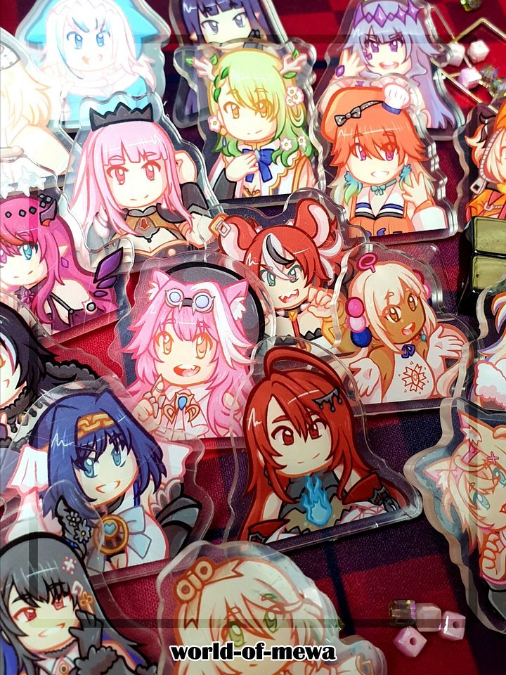 Hololive English | Acrylic Pins product image (1)