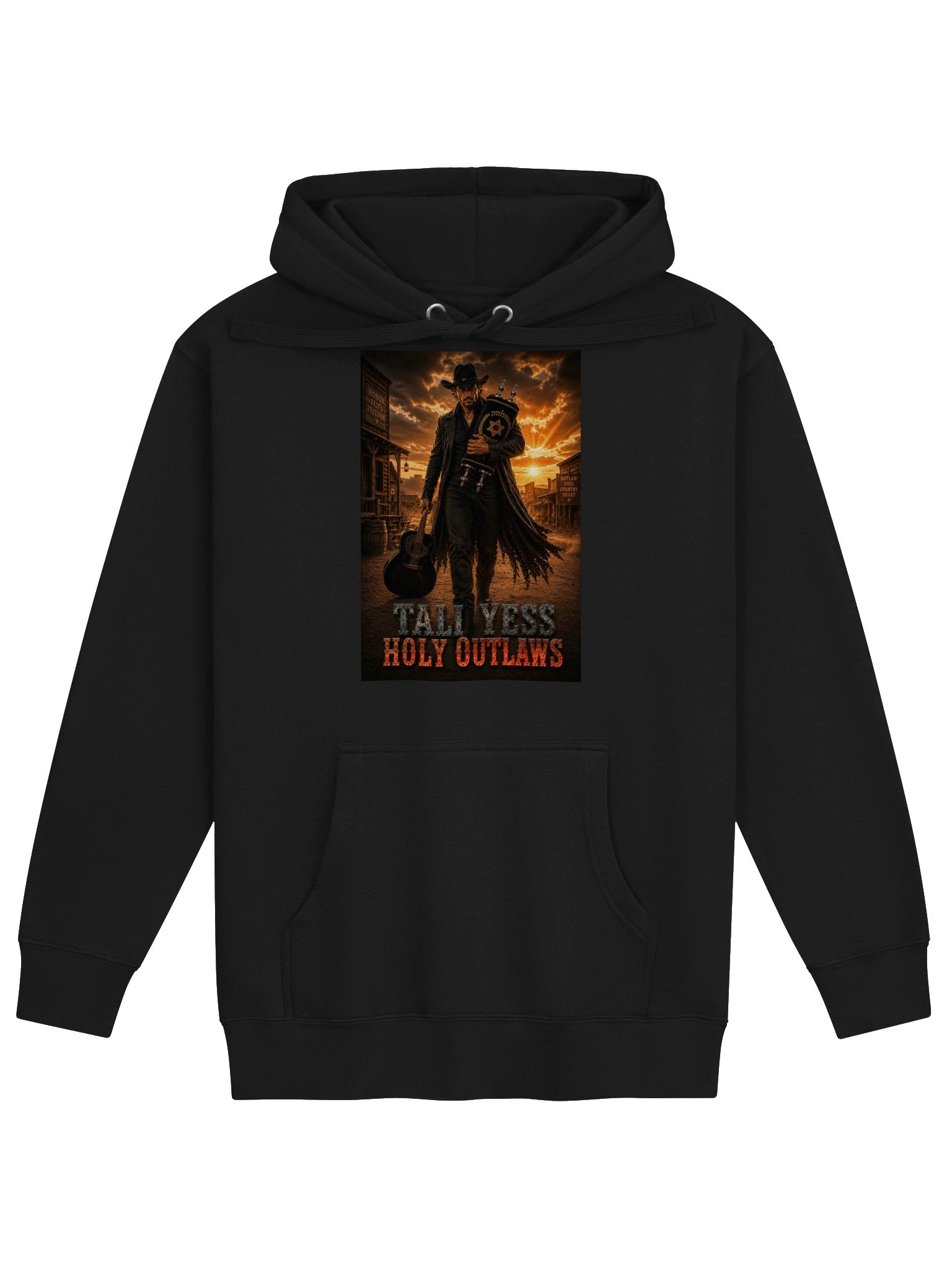 Tali Yess Holy Outlaws — Pose 8 Black Hoodie product image (1)