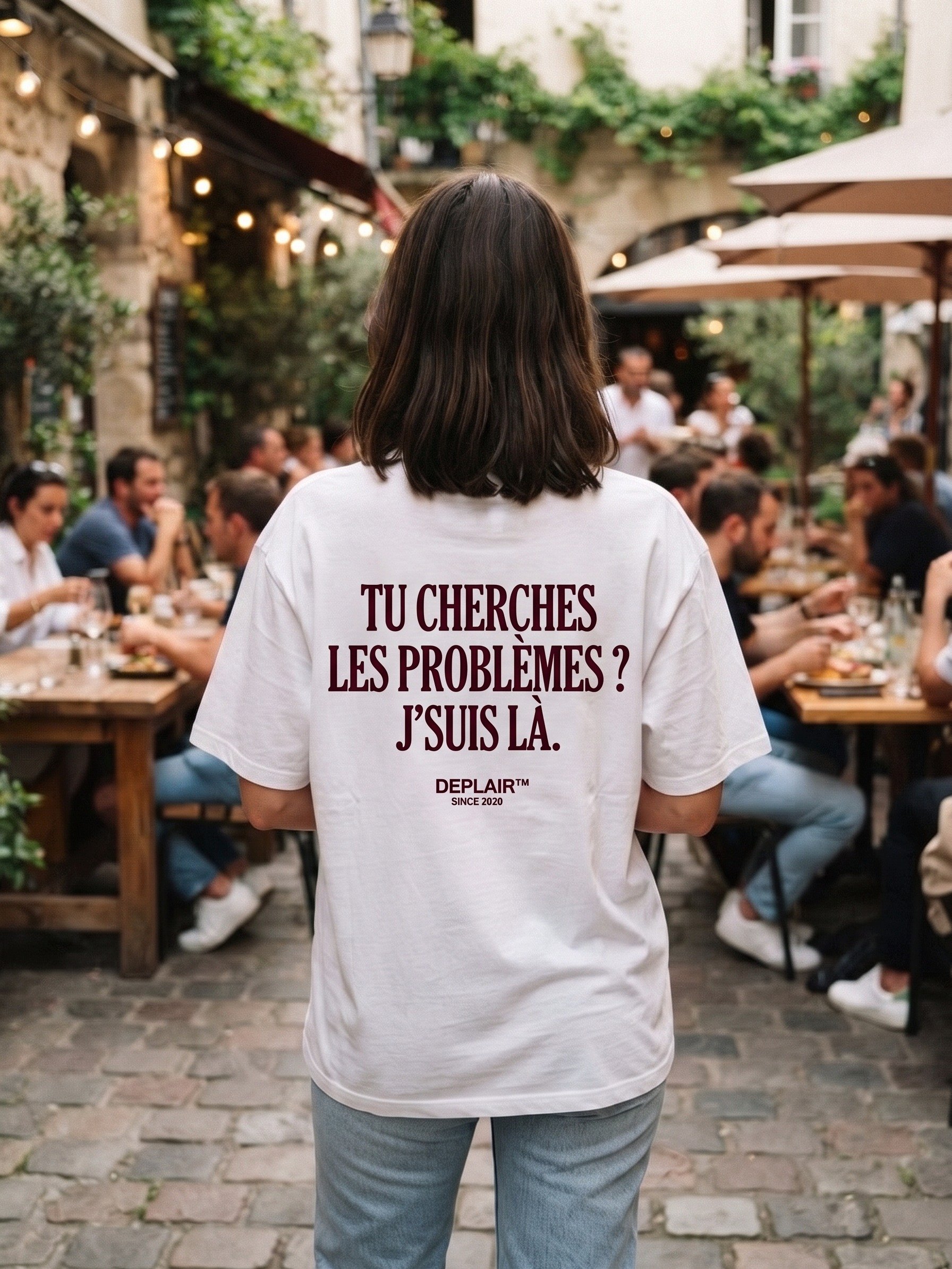Tu cherches les problèmes ? J’suis là. — T-shirt unisexe product image (2)