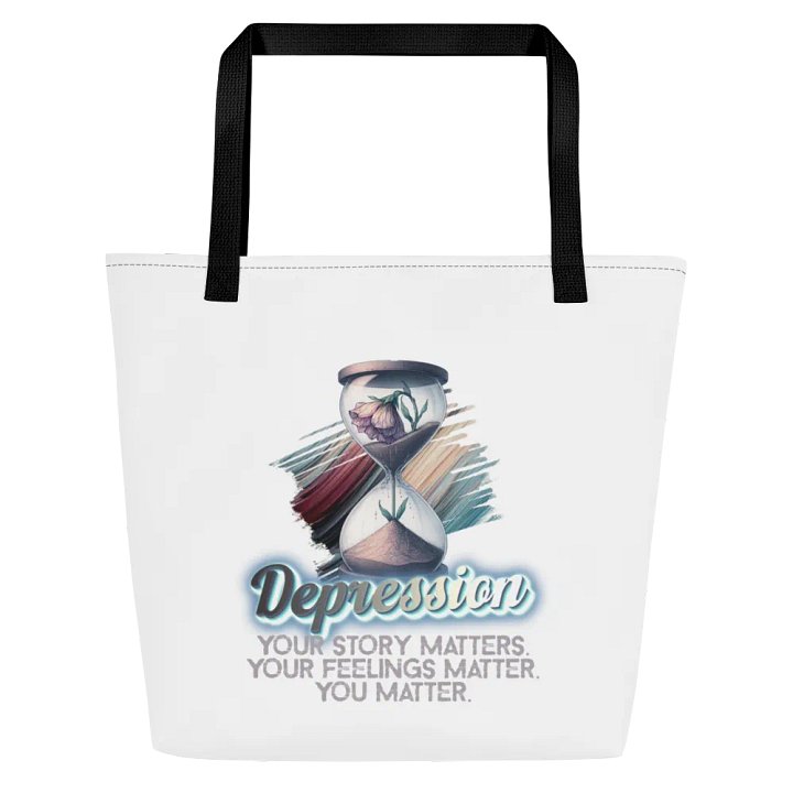 Depression Large Tote Bag w/ Pocket product image (1)