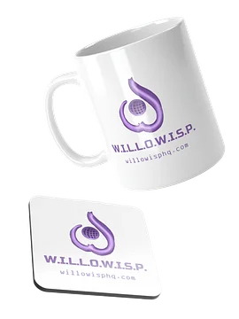 Super Mug and Coaster (white)