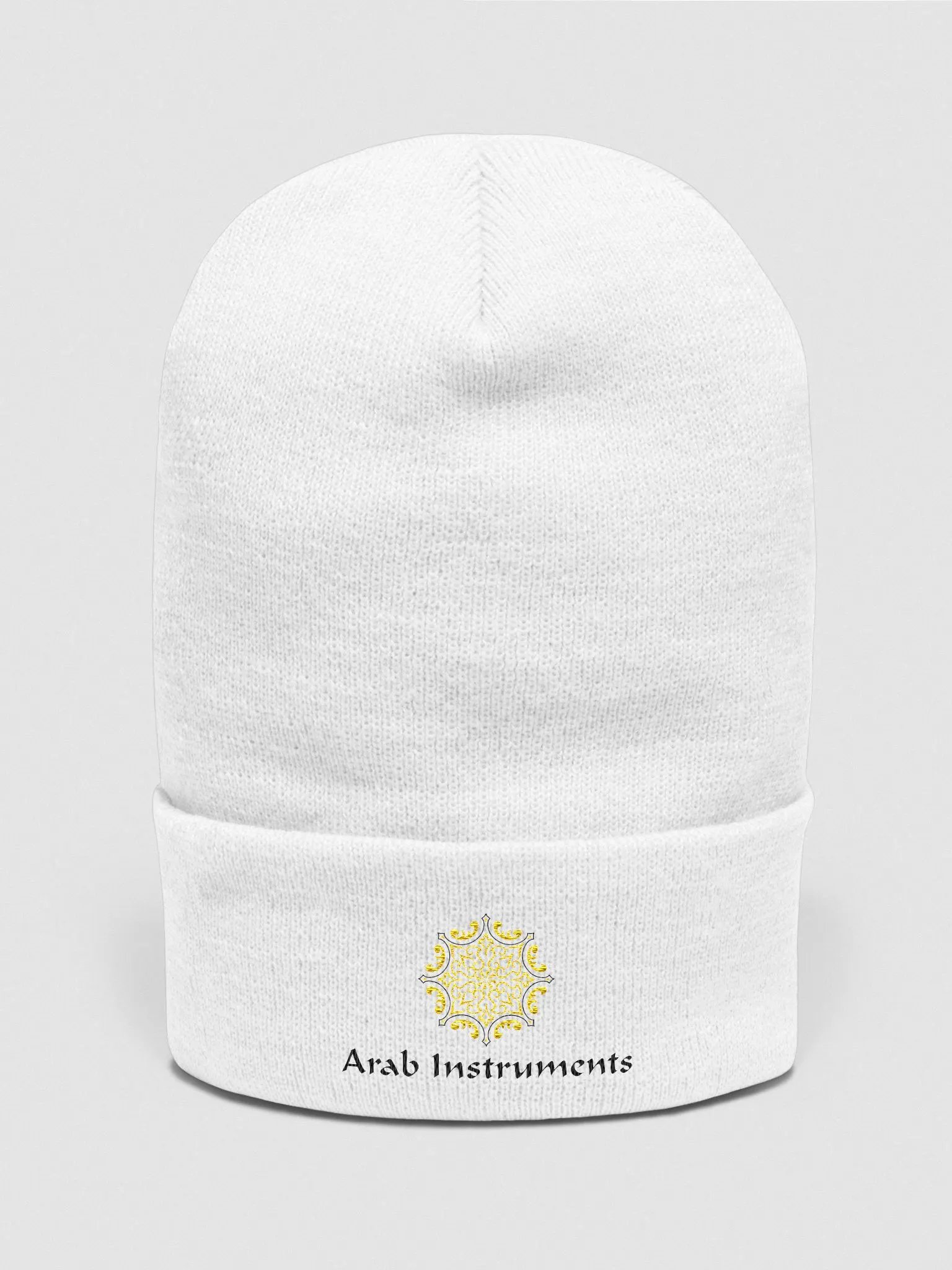 Arab Instruments Yupoong Cuffed Beanie White product image (1)