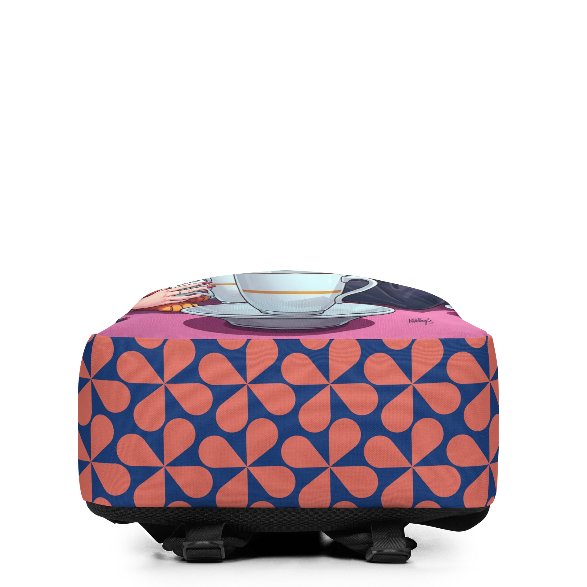 Minimalist Backpack - Cyberpunk Cat Girlfriends Coffee Break product image (4)
