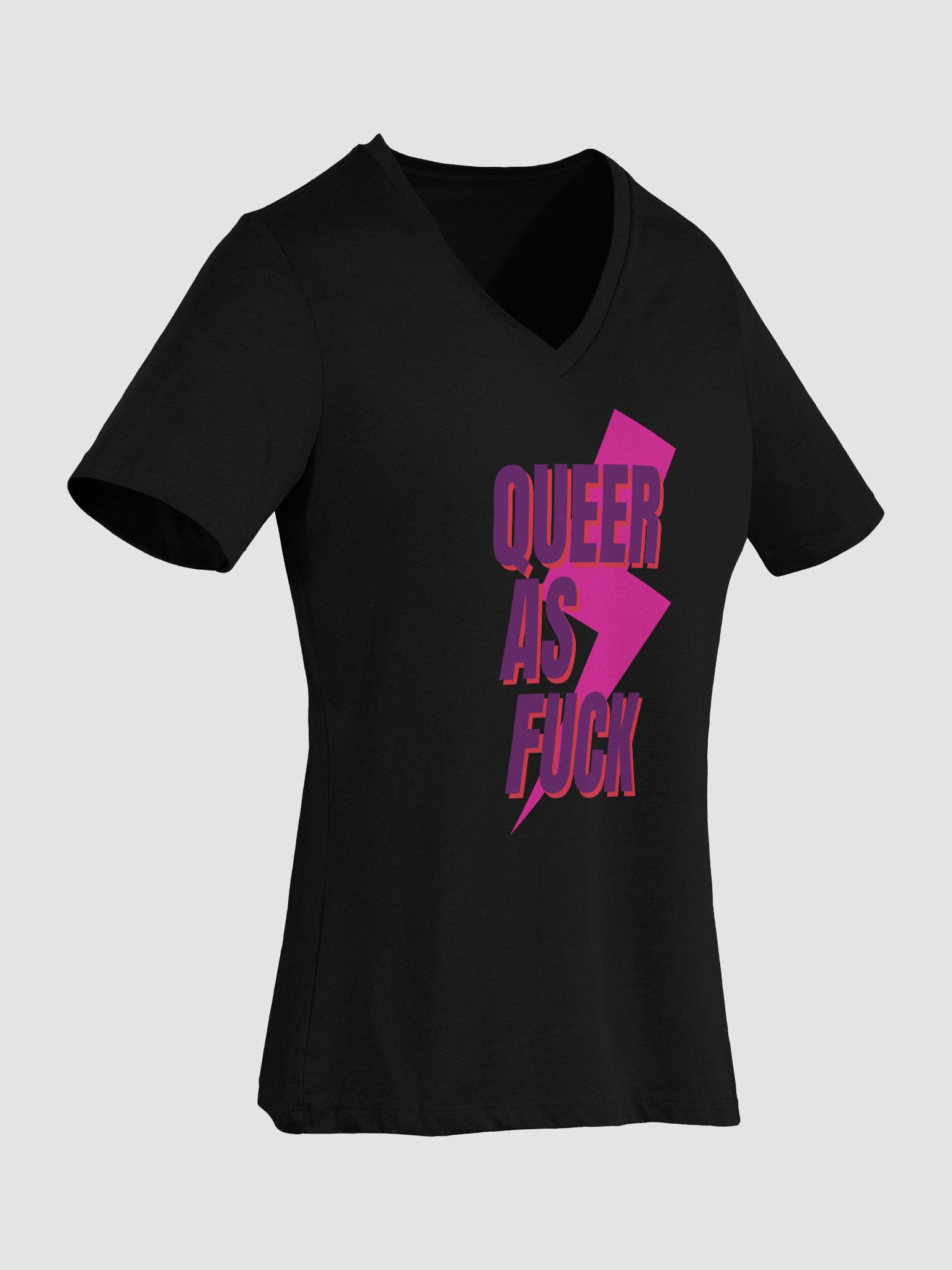 Queer AF Relaxed V-Neck Tee product image (37)