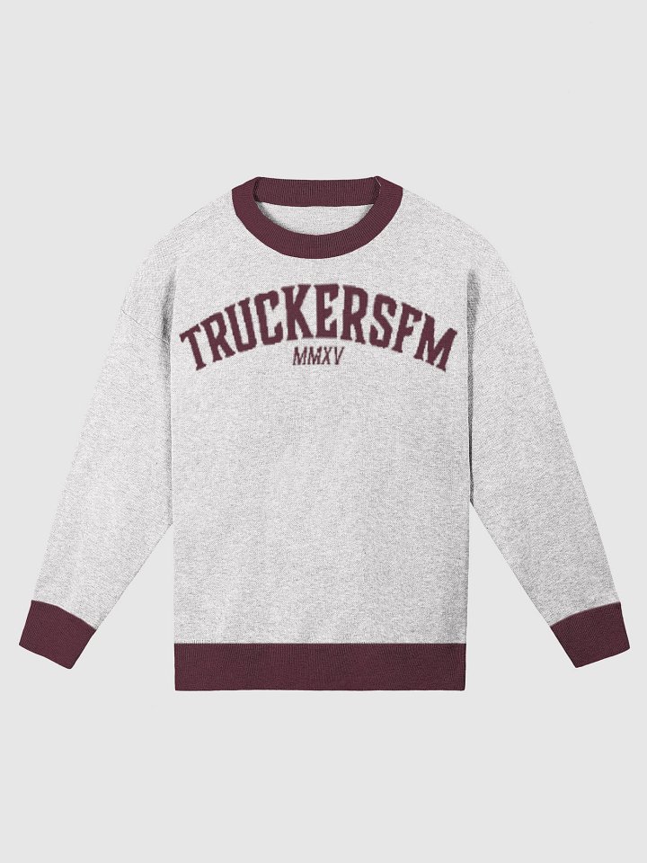 TruckersFM Varsity Style Knitted Sweater product image (1)