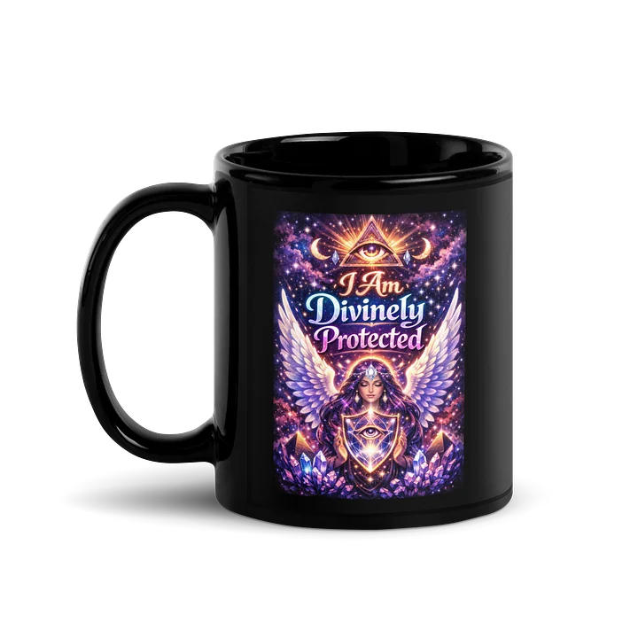 Divine Protection -Black Glossy Mug product image (1)