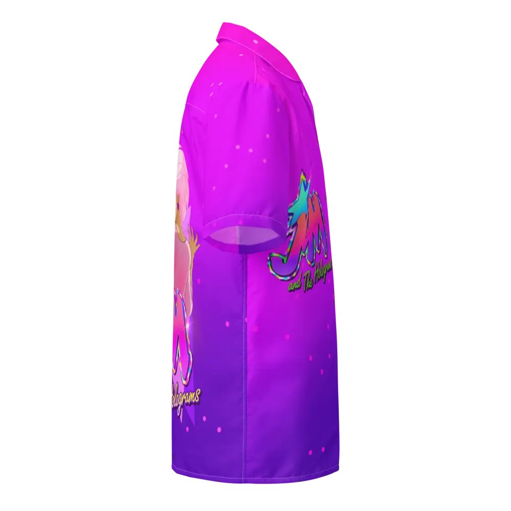 Jem Vaporwave Tribute Hawaiian Button up product image (5)