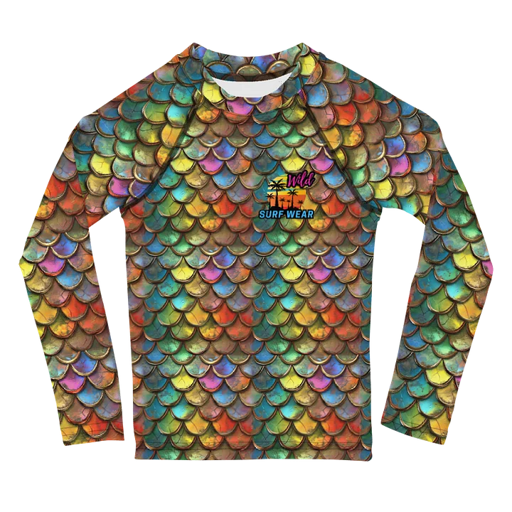 Wild Dragon Scale Kids Rash Guard #2 product image (1)