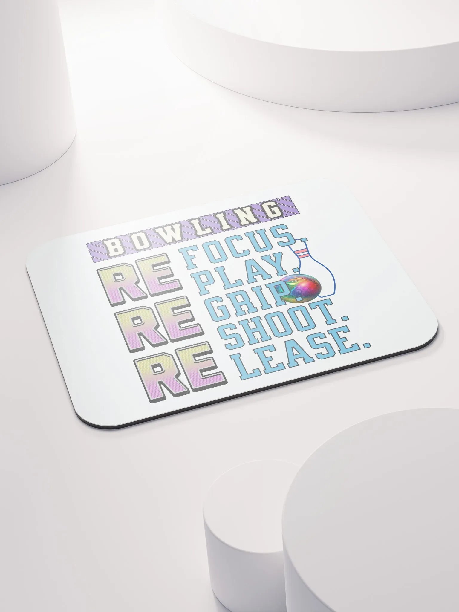 Reuse Bowling Fun Mouse Pad product image (4)