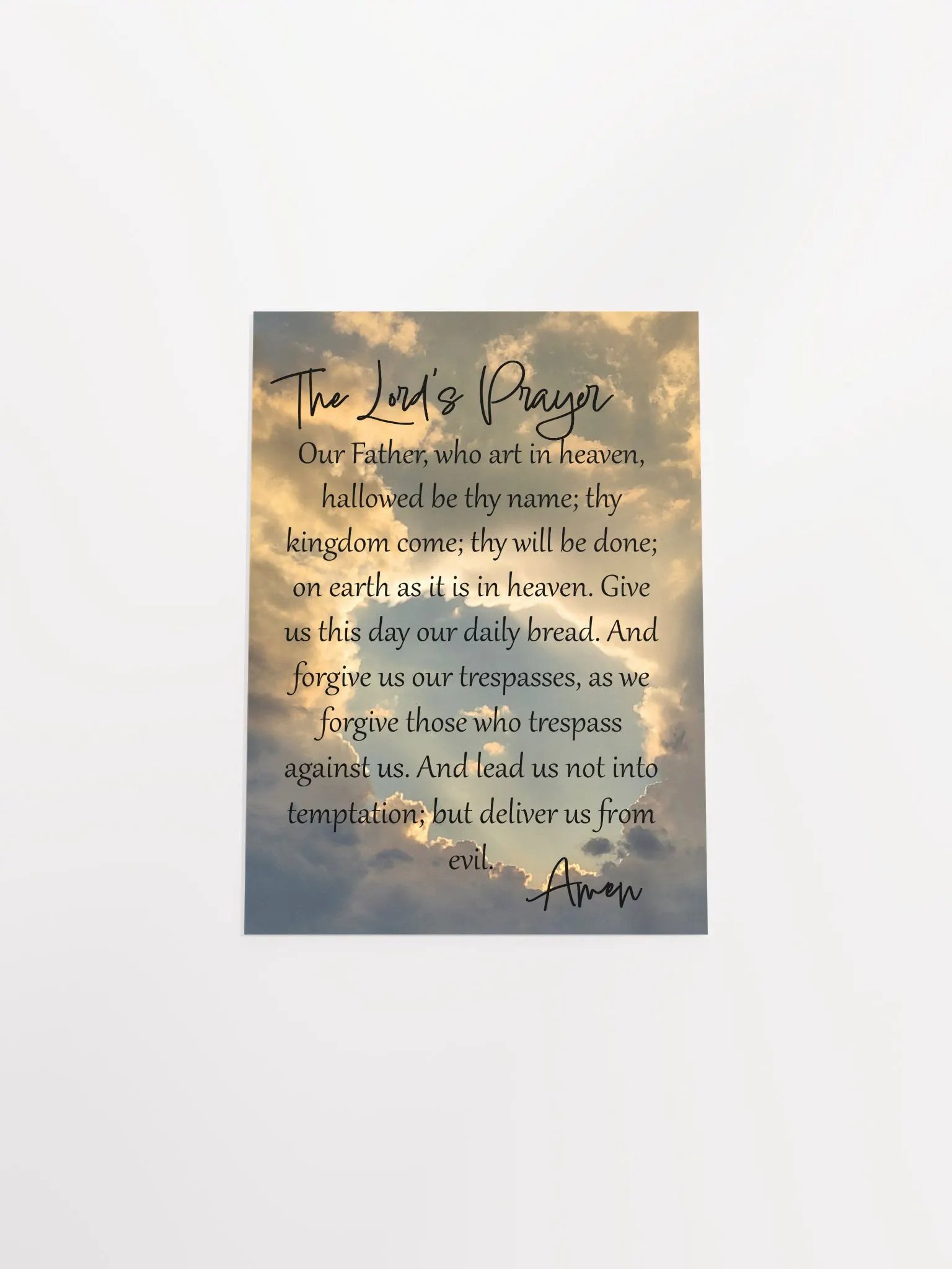 The Lord's Prayer - Print product image (4)