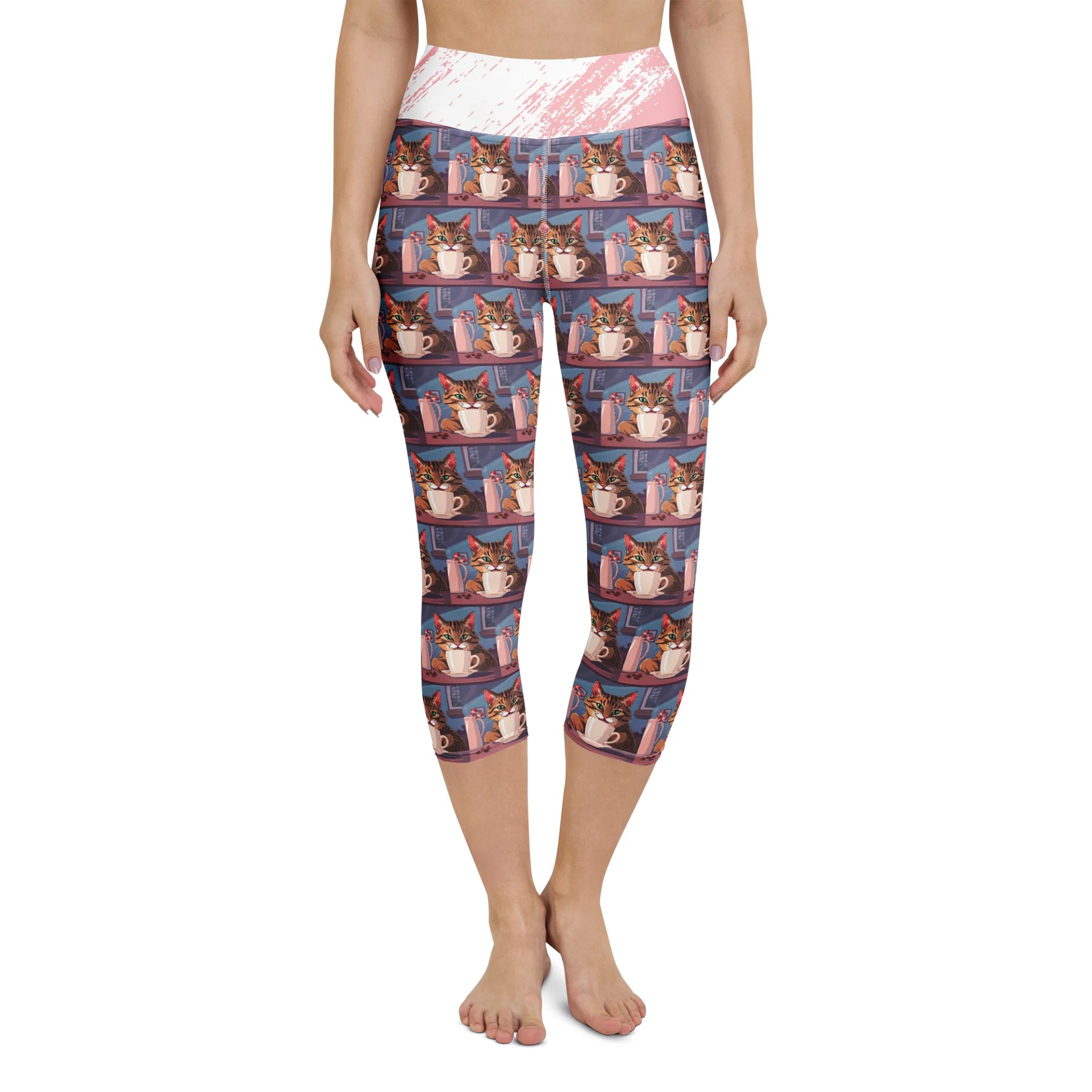 Yoga Capri Leggings-Caffeine Cat product image (4)