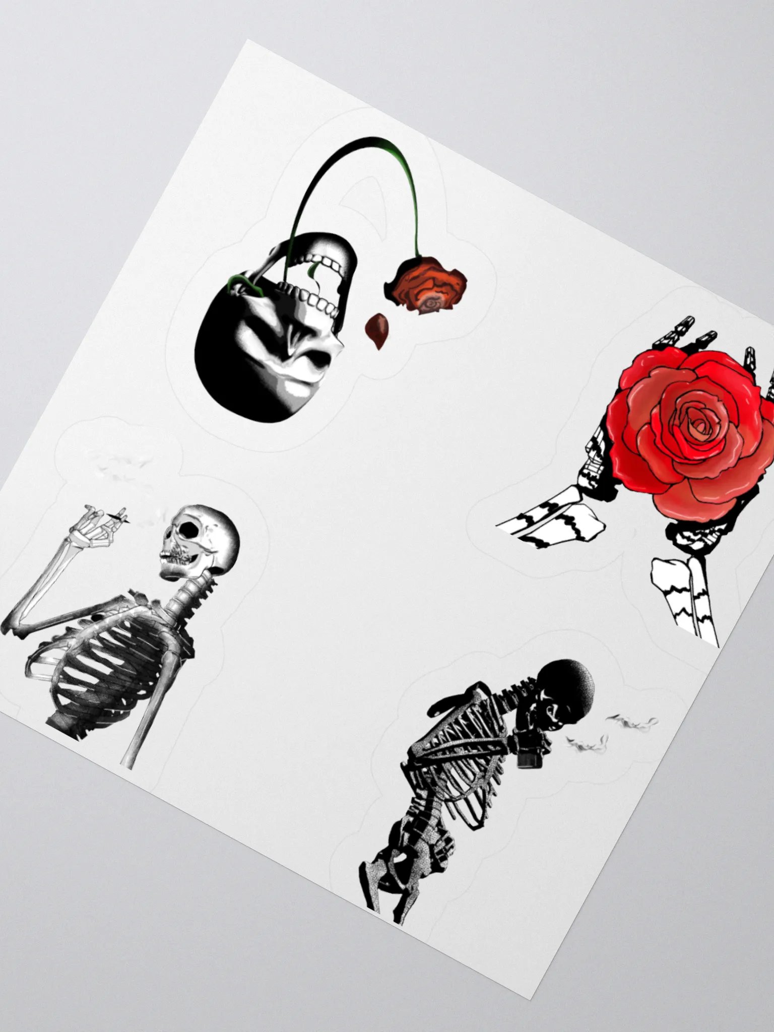 Skeleton Sticker Sheet product image (6)