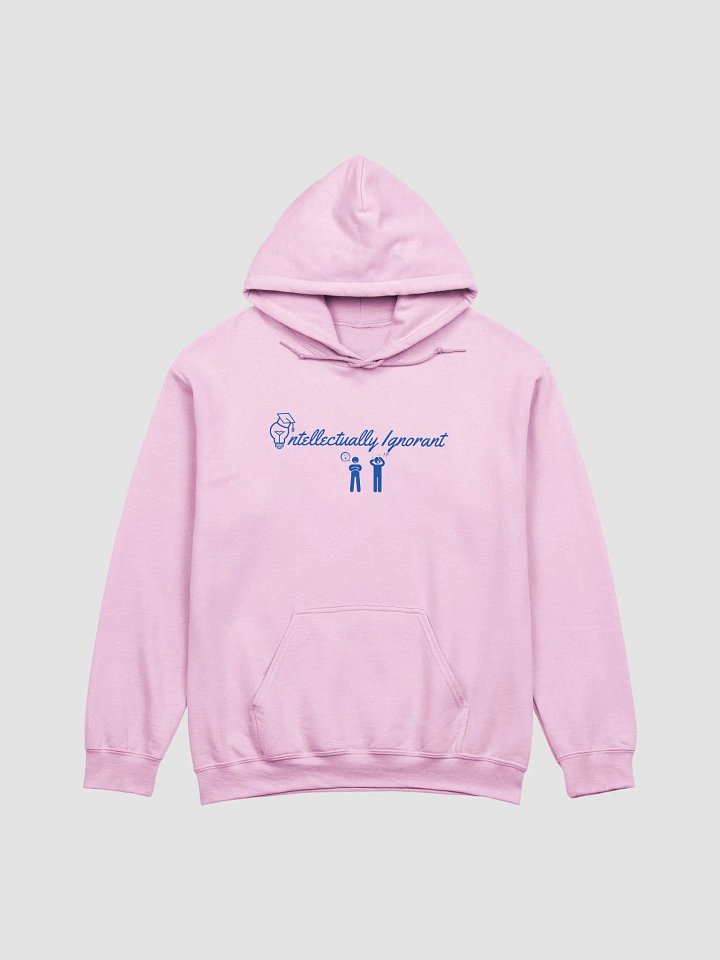 Intellectually Ignorant (Blue Logo) Gildan classic Hoodie product image (3)