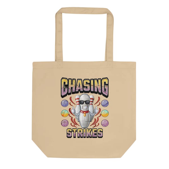 Chasing Strikes Bowling Thumbs Up Pin Tote Bag product image (1)
