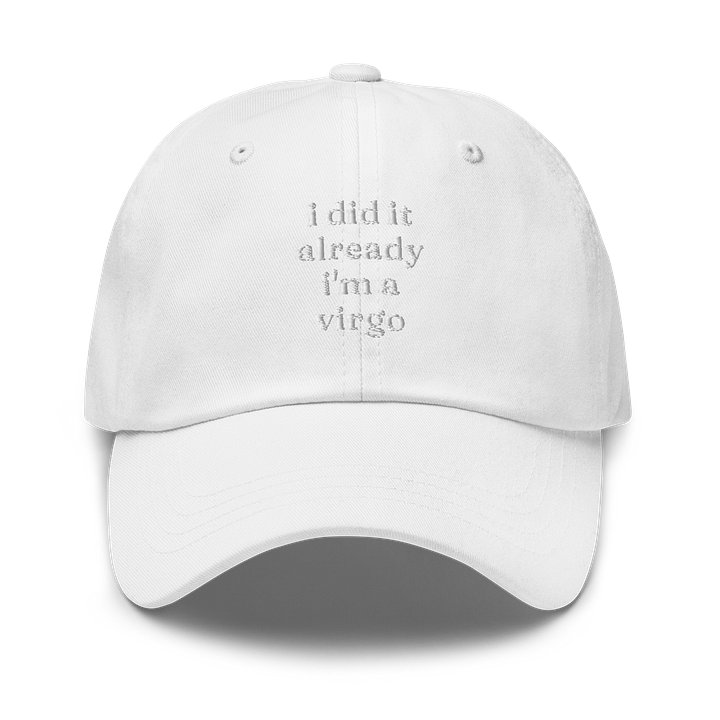 i did it already virgo embroidered cap product image (64)