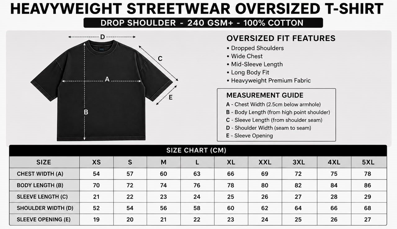 Yotsuba Nakano Heavyweight Oversize Tee (240 GSM) product image (4)