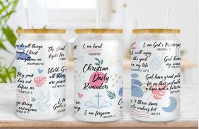 Motivational Quotes Collage 16 oz. Glass product image (2)