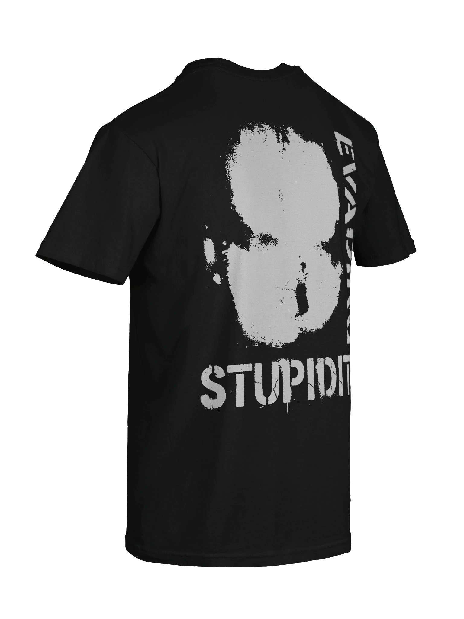 Evading Stupidity Back Print Oversized Heavyweight Graphic T Shirt product image (4)