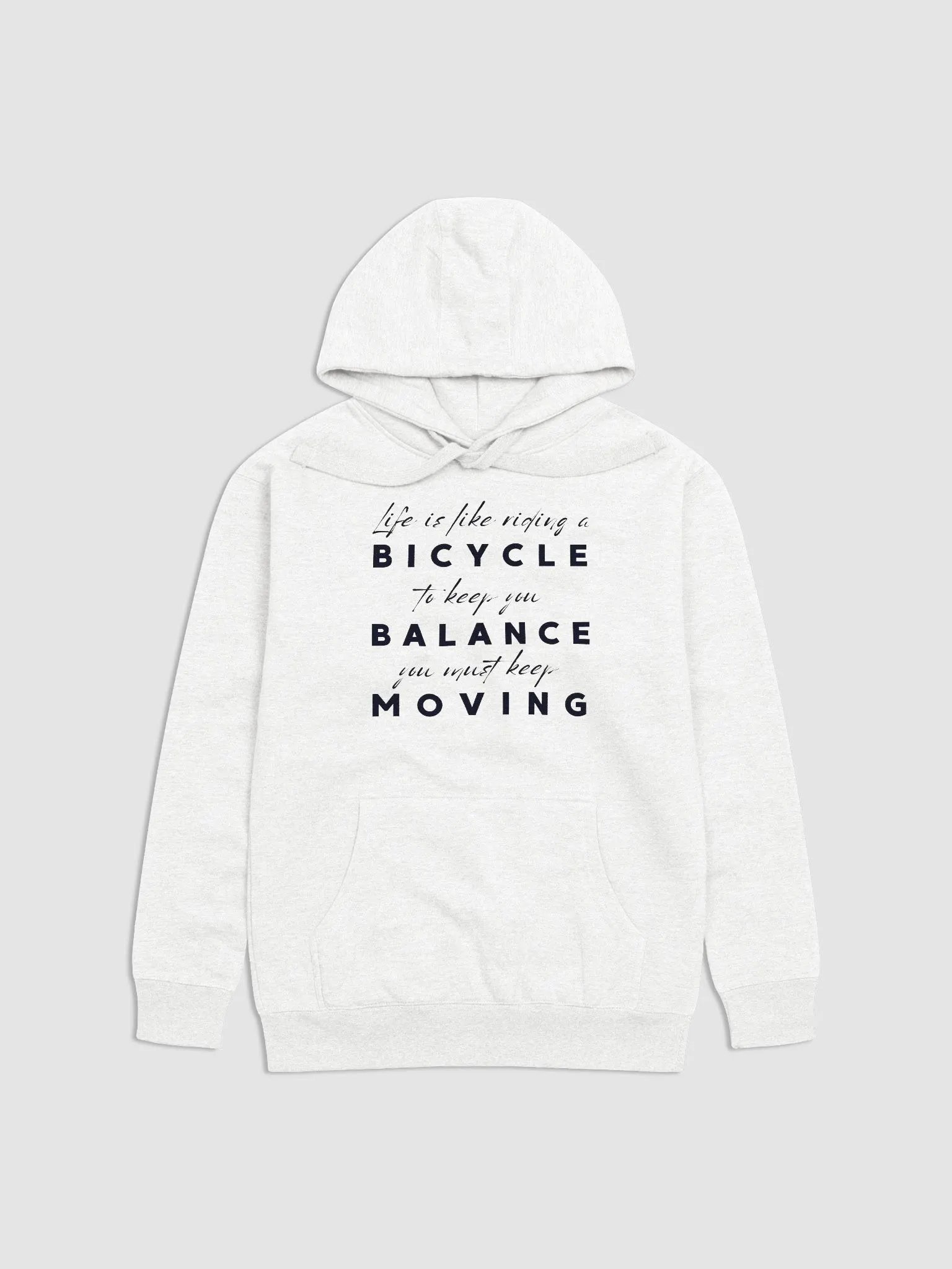 "Life is like a BICYCLE..." Premium Unisex Hoodie product image (1)