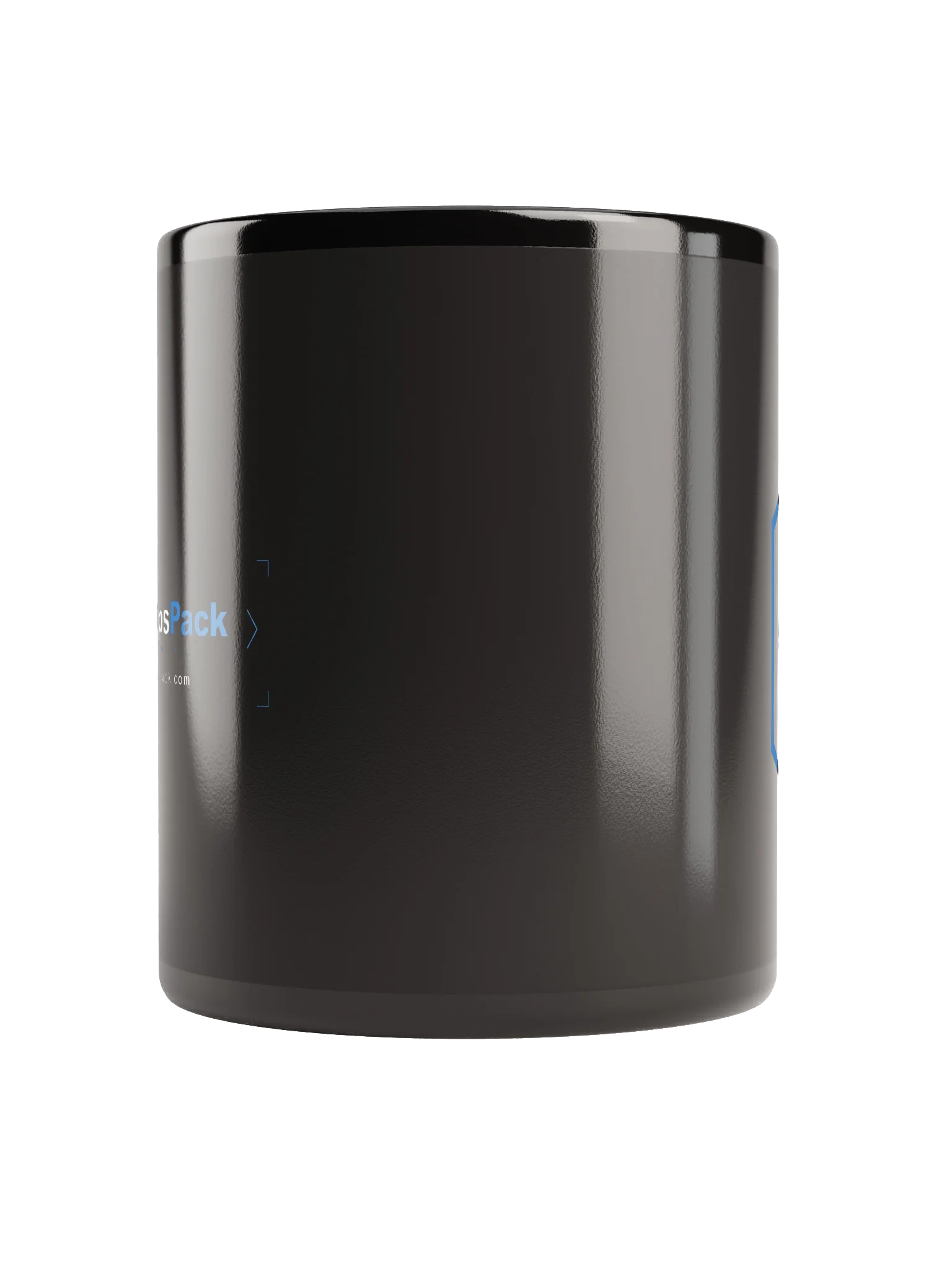 DevOpsPack Wolf Logo Black Glossy Mug product image (3)
