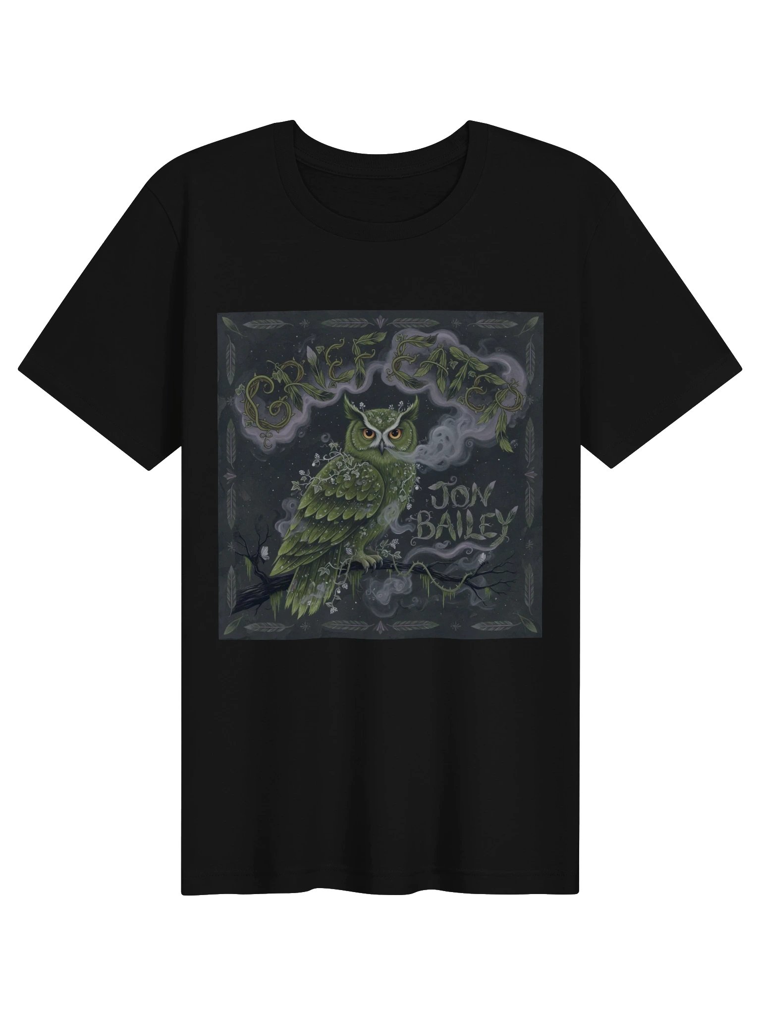 Haunted Bird Tee — Moss Owl product image (1)