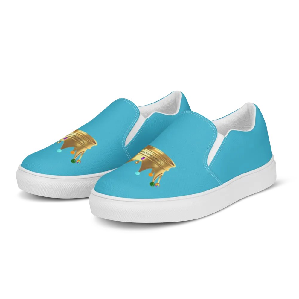 Queendom Beautiful Women Crown Canvas Shoes /Turquoise(TM) product image (3)
