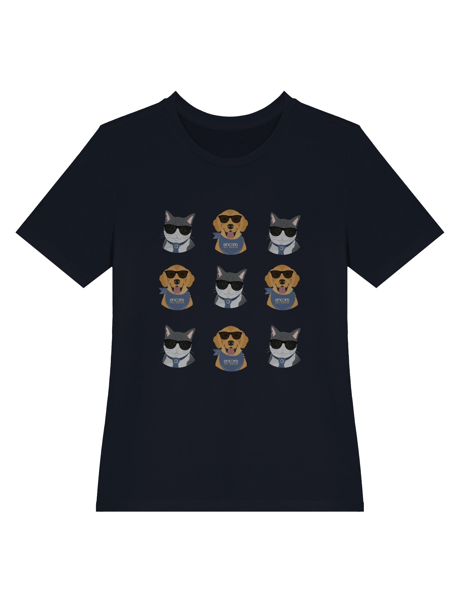 Encore Vet GroupShady Pets WomensT-Shirt product image (3)