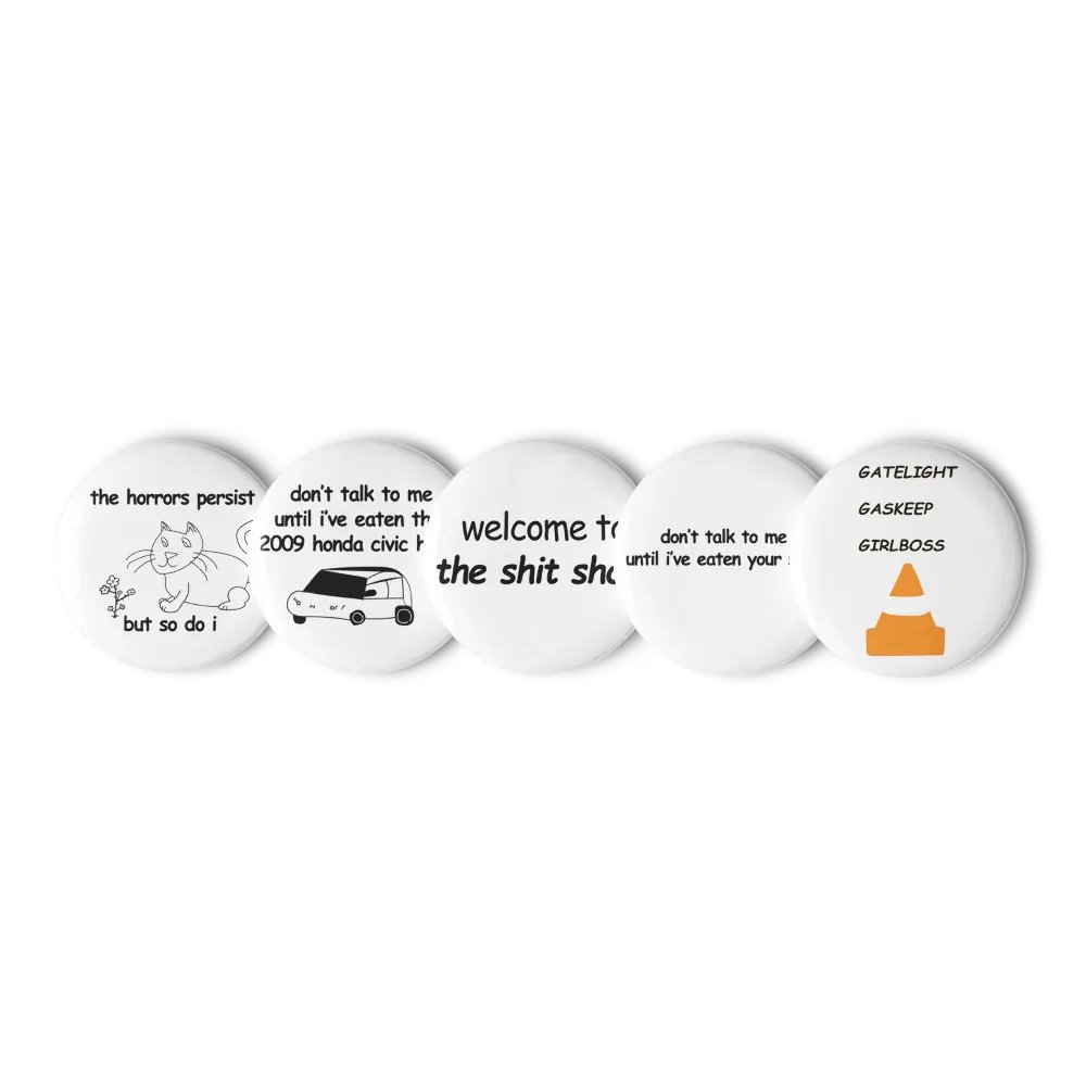 Comic Sans Collection Pin Set product image (1)