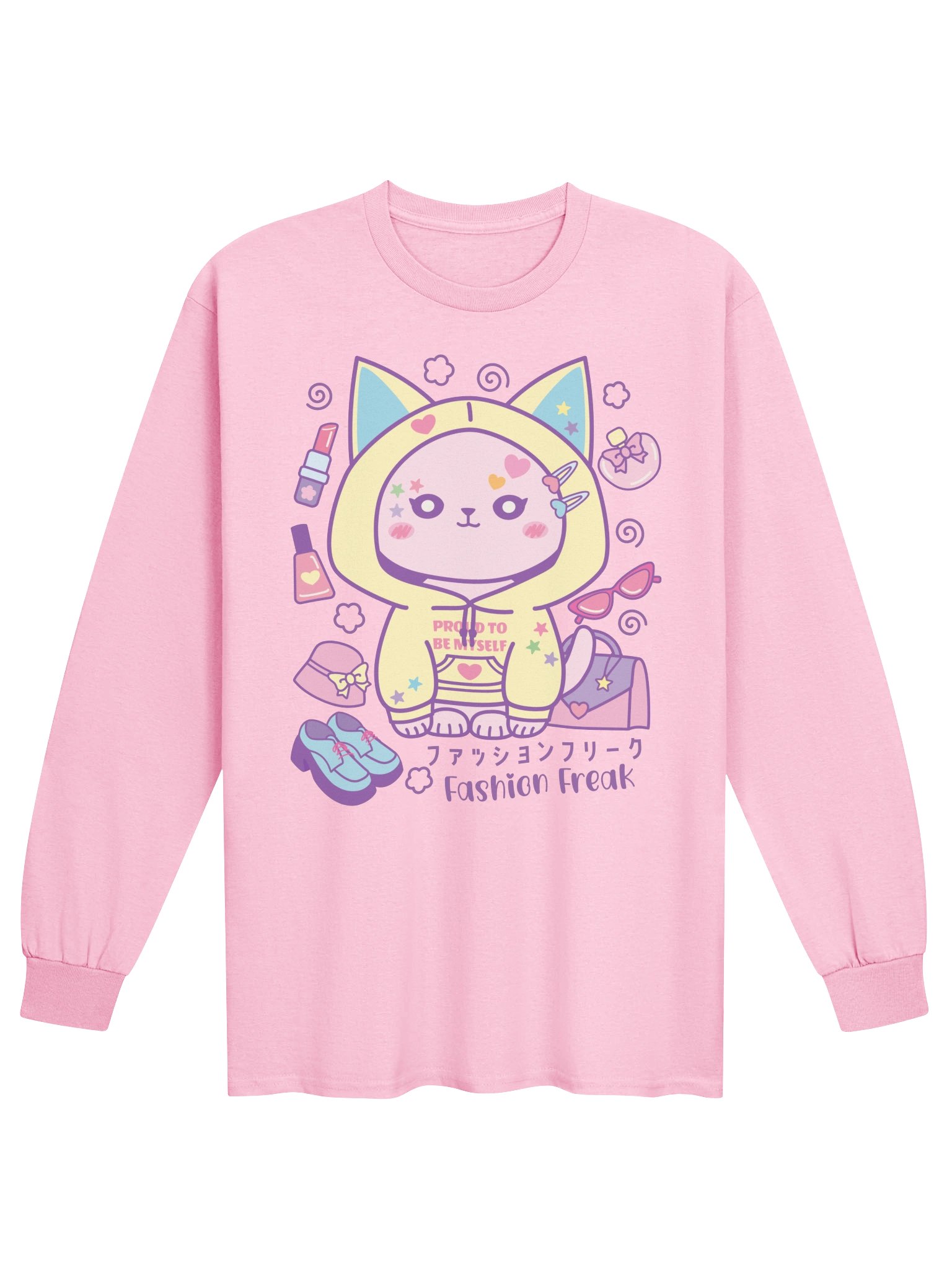 Fashion Freak Cat - Unisex Adult Long Sleeve T-shirt product image (1)