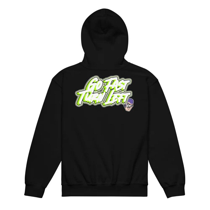 Go Fast Turn Left Kids Hoodie product image (2)