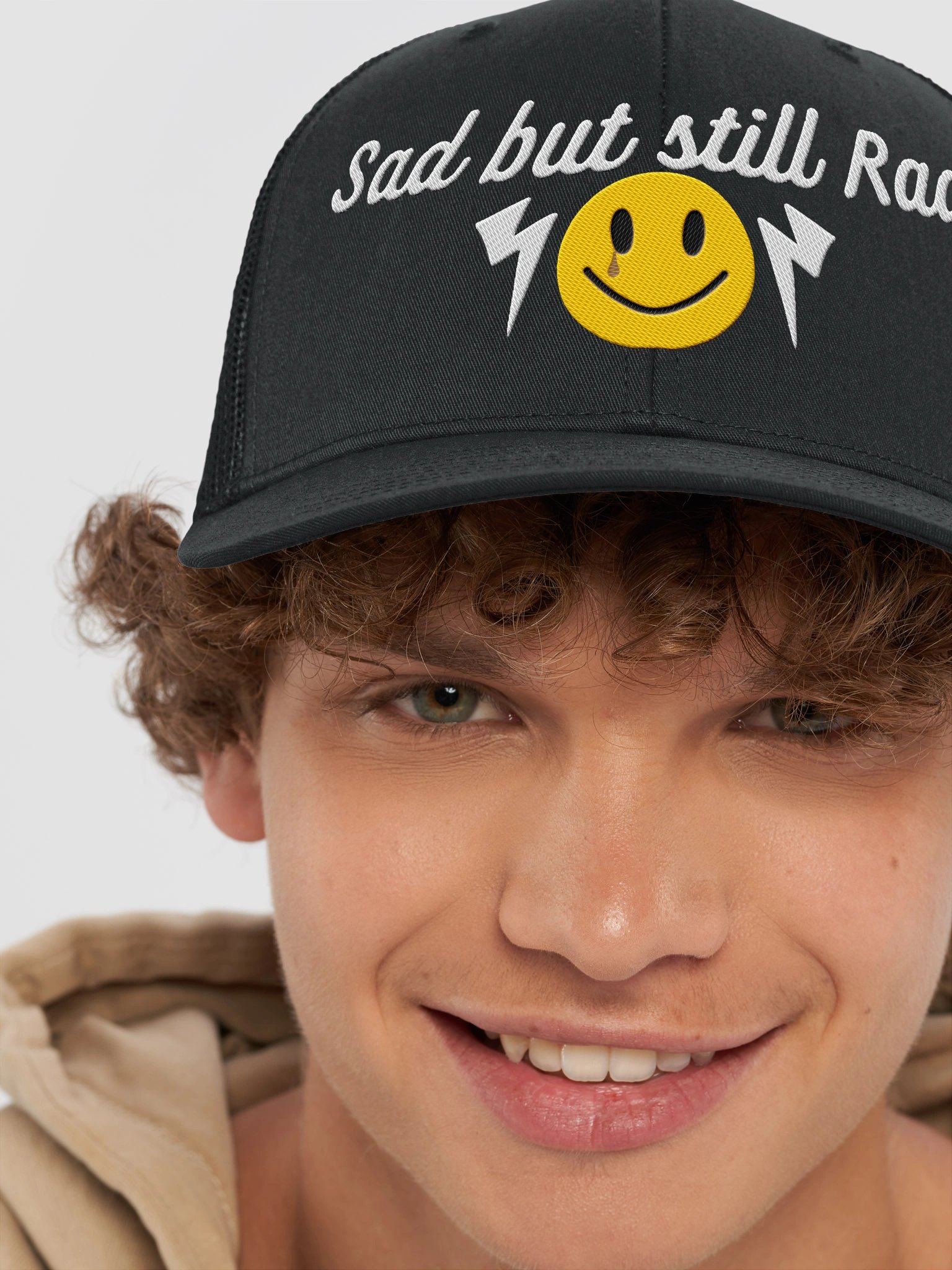 Sad But Rad Embroidered Trucker Hat product image (8)