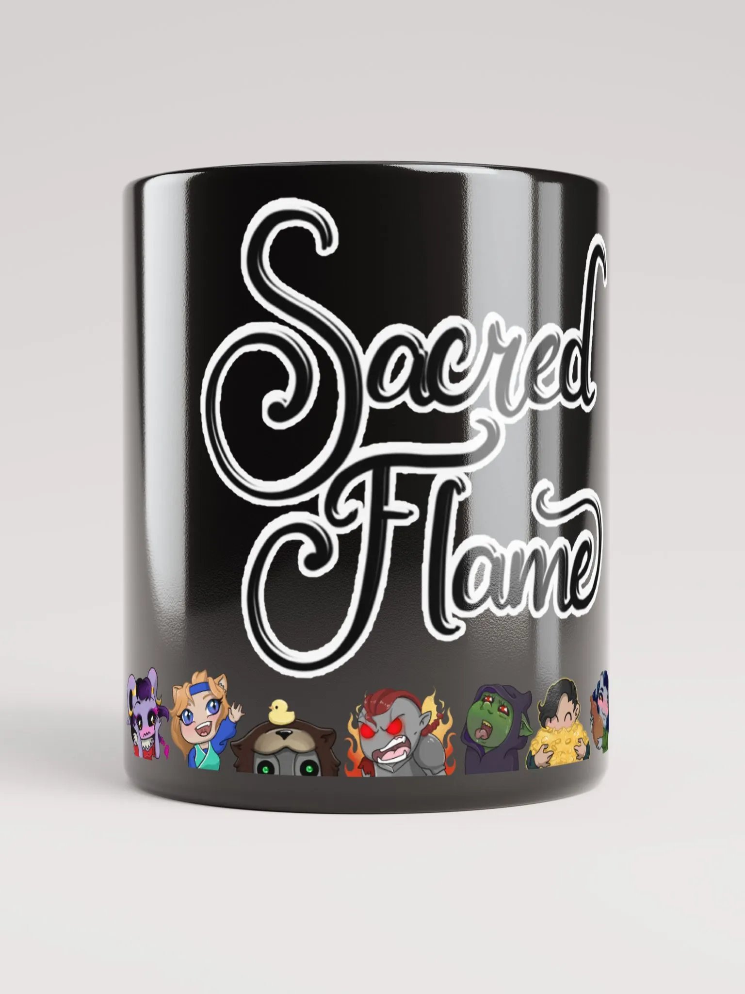 Sacred Flame Character Mug Black product image (3)