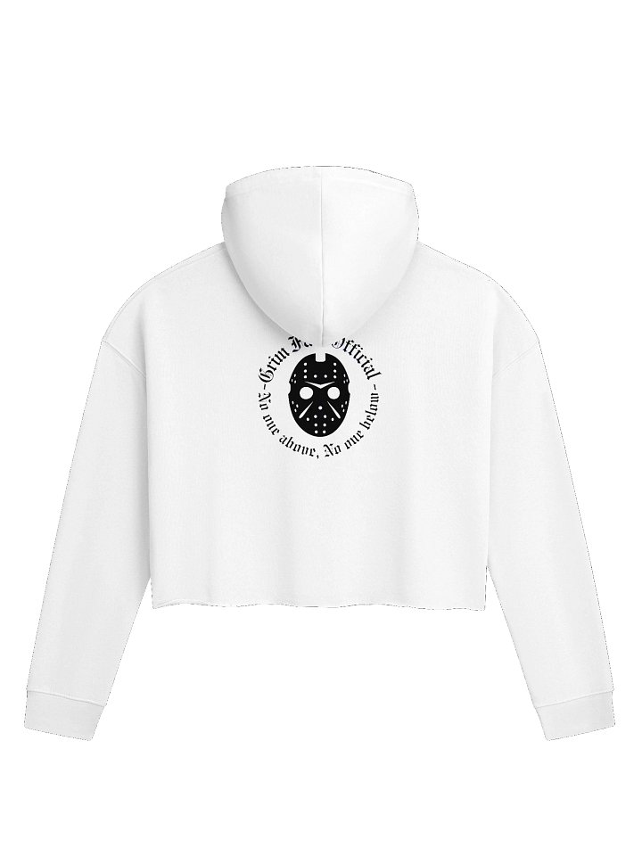 FEELING MAGICAL (BUT ALSO STABBY) – UNICORN CHAOS - LIGHTWEIGHT CROPPED HOODIE #2 Black Text product image (2)